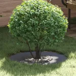 potrivit pentru inele de copac plat Antracit Ø30 / 60 cm Oțel GartenMobel Dekor