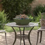 Vază pentru Grădină 5 pcs Verde măsliniu 40 x 40 x 15 cm GartenMobel Dekor