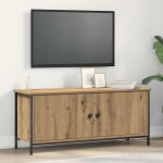 Cabinet TV Stejar Artizanal 100 x 35 x 45 cm Lemn compozit GartenMobel Dekor