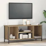 Cabinet TV Stejar Artizanal 102 x 35 x 45 cm Lemn compozit GartenMobel Dekor