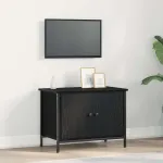 Cabinet TV Stejar Negru 60 x 35 x 45 cm Lemn compozit GartenMobel Dekor