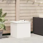 Cutie de depozitare exterioară Alb 55 x 50,5 x 50 cm Oțel GartenMobel Dekor