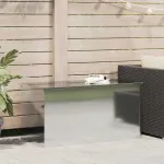 Cutie de depozitare exterioară Argintiu 100 x 50,5 x 50 cm Oțel GartenMobel Dekor