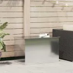 Cutie de depozitare exterioară Argintiu 80 x 50,5 x 50 cm Oțel GartenMobel Dekor