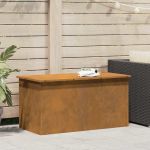 Cutie de depozitare exterioară Ruginit 100 x 50,5 x 50 cm Oțel GartenMobel Dekor