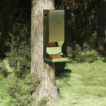 Feeder pentru cerbi Argintiu 28 x 30 x 80 cm Oțel Galvanizat GartenMobel Dekor