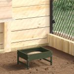 Hrănitor pentru păsări Verde măsliniu 80 x 28 x 13.5 cm GartenMobel Dekor