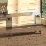 JGHEAB pentru hrănit pui Argintiu 81 x 32 x 53,5 cm GartenMobel Dekor