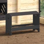 JGHEAB pentru hrănit pui Negru 81 x 32 x 53,5 cm GartenMobel Dekor