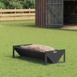 Jgheab pentru hrănirea animalelor Negru 108 x 50 x 28 cm GartenMobel Dekor