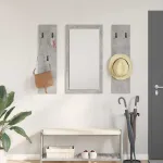 Răcător de paltoane montat pe perete Gri beton 96 x 1.5 x 90 cm GartenMobel Dekor