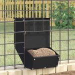 Urmărire pentru iepuri Negru 17,5 x 26 x 28,5 cm GartenMobel Dekor