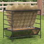 Feeder pentru Animale Argintiu 100 x 60 x 90 cm Oțel Galvanizat GartenMobel Dekor