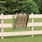 Feeder pentru Fân Suspendat Argintiu 61 x 33 x 66 cm GartenMobel Dekor