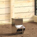 Feeder pentru pui Argintiu 20 x 25 x 35 cm Oțel Galvanizat GartenMobel Dekor