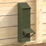 Feeder pentru pui Verde măsliniu 13 x 12 x 51 cm GartenMobel Dekor