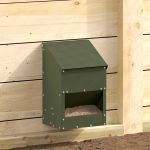 Feeder pentru pui Verde măsliniu 21 x 16 x 33 cm GartenMobel Dekor