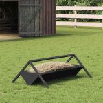 Jgheab pentru hrănirea animalelor Negru 111 x 76 x 38 cm GartenMobel Dekor