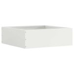 Margine pentru gazon Alb 40 x 40 x 13 cm Oțel GartenMobel Dekor