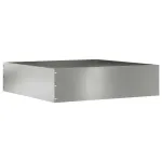Margine pentru gazon Argintiu 50 x 50 x 13 cm Oțel Galvanizat GartenMobel Dekor