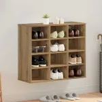 Dulap pentru pantofi cu raft Stejar Artizanal 77,5 x 30 x 67 cm GartenMobel Dekor