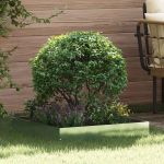 Margine pentru gazon Argintiu 60 x 60 x 13 cm Oțel Galvanizat GartenMobel Dekor