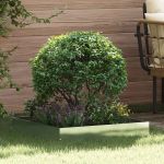 Margine pentru gazon Argintiu 60 x 60 x 13 cm Oţel inoxidabil GartenMobel Dekor