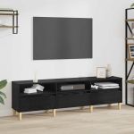 Cabinet TV Stejar Negru 150 x 30 x 45 cm Lemn compozit GartenMobel Dekor