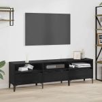Cabinet TV cu sertar Stejar Negru 150 x 30 x 45 cm GartenMobel Dekor