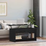 Masă de cafea Stejar Negru 80 x 50,5 x 41,5 cm Lemn compozit GartenMobel Dekor