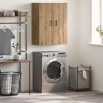 Dulap montat pe perete stejar artizanal 69.5 x 34 x 90 cm GartenMobel Dekor