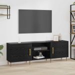 Cabinet TV Stejar negru 150 x 30 x 50 cm Lemn compozit GartenMobel Dekor