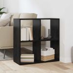 Dulap pentru cărți Negru 69,5 x 29 x 69,5 cm Lemn compozit GartenMobel Dekor