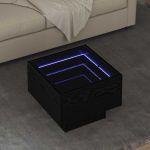 Masă de cafea Stejar negru 40 x 40 x 30 cm Lemn compozit GartenMobel Dekor