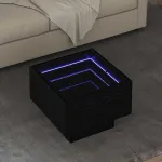 Masă de cafea Stejar negru 40 x 40 x 30 cm Lemn compozit GartenMobel Dekor