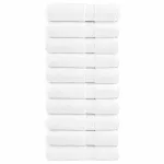 Prosoape baie premium SOLUND 10 buc alb 100x150cm 600gsm GartenMobel Dekor