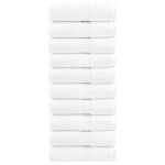 Prosoape de baie premium SOLUND, 10 buc., albe, 30x30 cm, 600 g/m² GartenMobel Dekor