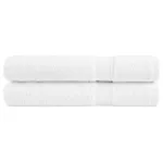 Prosoape de saună premium SOLUND 2 buc alb 80x200cm 600gsm GartenMobel Dekor