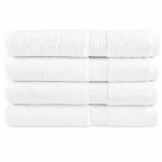 Prosoape de saună premium SOLUND 4 buc alb 80x200cm 600gsm GartenMobel Dekor