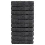 Prosoape duș premium SOLUND 10 buc antracit 70x140cm 600gsm GartenMobel Dekor