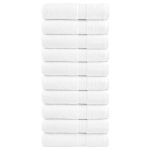 Prosoape mâini premium SOLUND 10 buc alb 50x100cm 600gsm GartenMobel Dekor