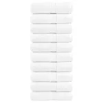 Prosoape oaspeți premium SOLUND 10 buc. alb 30x50cm 600gsm GartenMobel Dekor