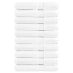 Prosoape saună premium SOLUND 10 buc alb 80x200cm 600gsm GartenMobel Dekor