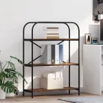 Raft pentru cărți Stejar afumat 80 x 30 x 109 cm Lemn compozit GartenMobel Dekor