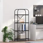 Raft pentru cărți Stejar negru 60 x 30 x 146 cm Lemn compozit GartenMobel Dekor