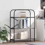 Raft pentru cărți sonoma gri 80 x 30 x 109 cm Lemn compozit GartenMobel Dekor