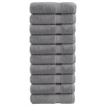 Prosoape de mâini premium SOLUND 10 buc gri 50x100cm 600gsm GartenMobel Dekor
