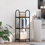 Raft pentru cărți Lemn vechi 40 x 30 x 109 cm Lemn compozit GartenMobel Dekor