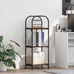 Raft pentru cărți Stejar afumat 40 x 30 x 109 cm Lemn compozit GartenMobel Dekor