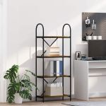 Raft pentru cărți Stejar afumat 60 x 30 x 146 cm Lemn compozit GartenMobel Dekor